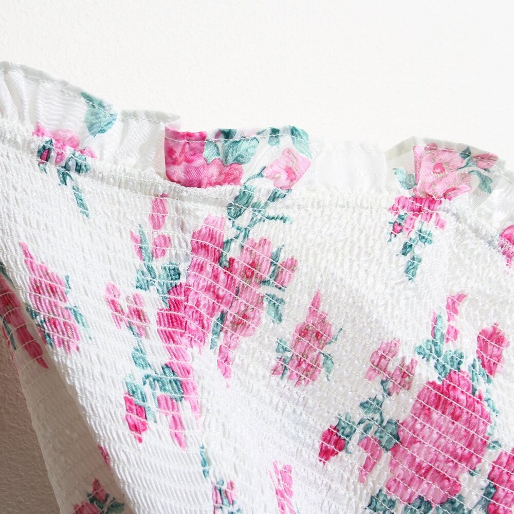 LoveShackFancy x Target Elise Smocked Tiered Dress Floral Midi Smocked Size XS - Picture 10 of 16